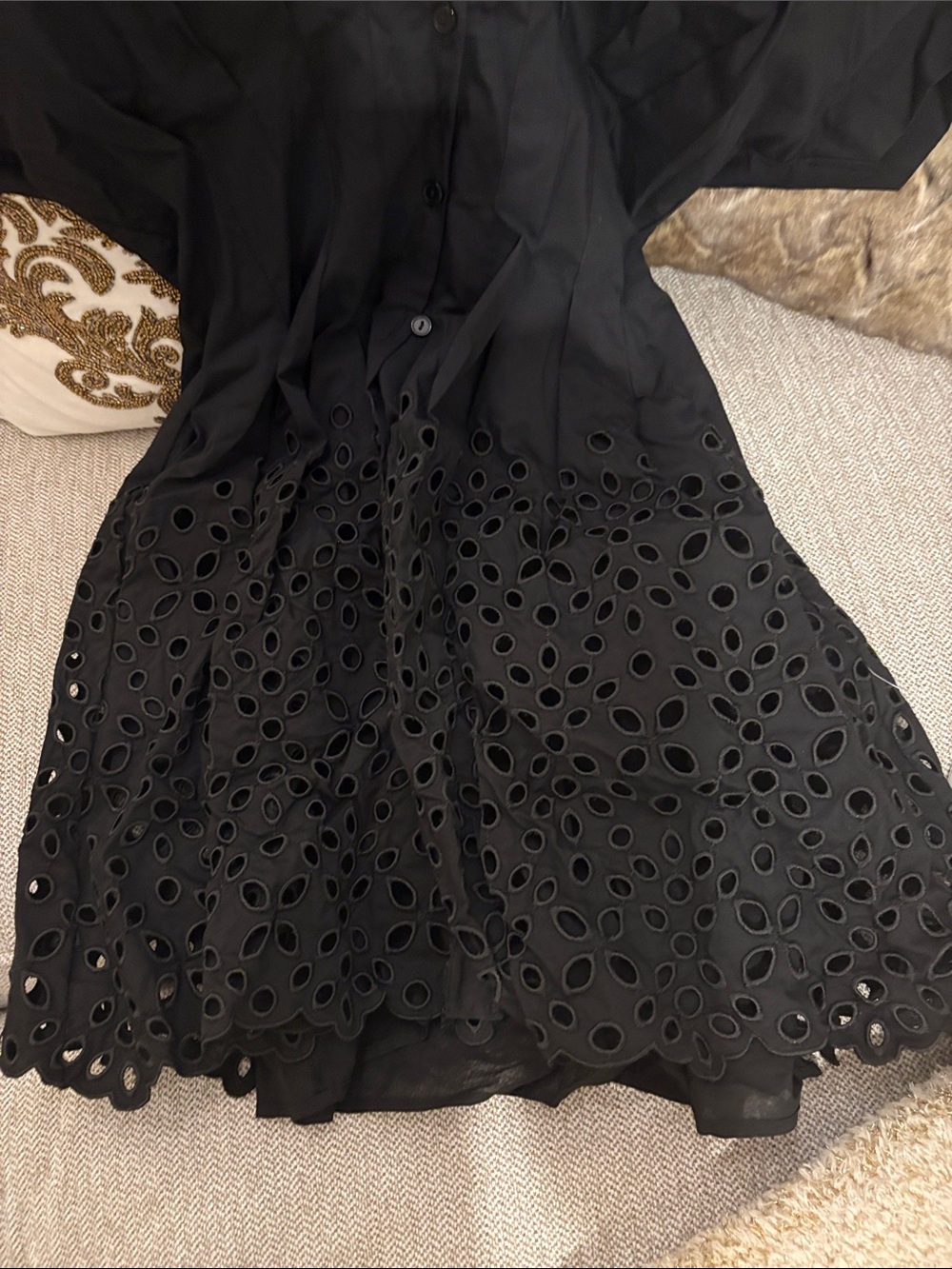 TOBIE EYELET HEM MINI SHIRTDRESS BY EXQUISE - Picture 4 of 10